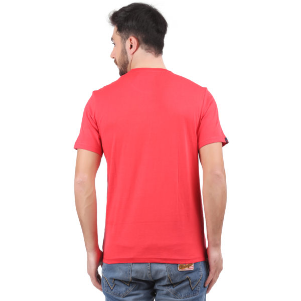 Vakum Men Tom Red Round Neck Printed T Shirt