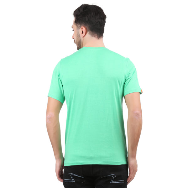 Vakum Men Green Round Neck Printed T Shirt