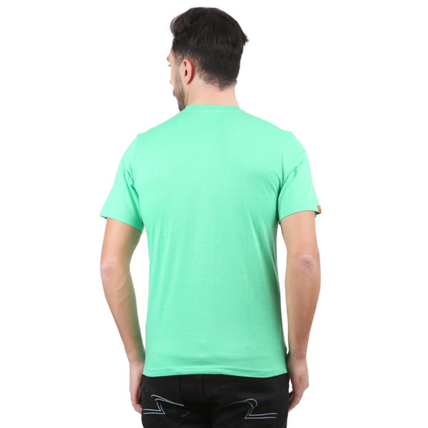 Vakum Men Green Round Neck Printed T Shirt