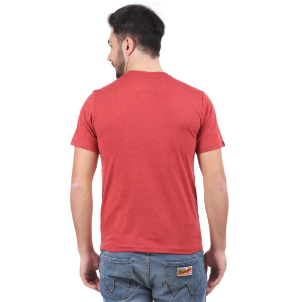 Vakum Men Tomato Milange Round Neck Printed T Shirt