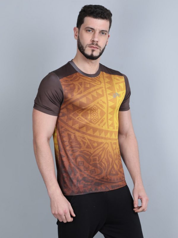 Green Age Active Wear Dry Fit - Brown T shirt