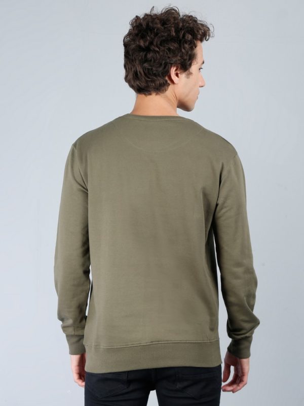 Vakum Round Neck Olive Green SWEAT SHIRT