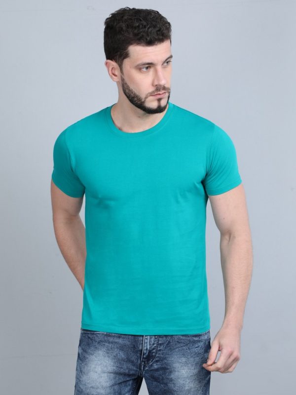 Vakum Round Neck Mint Blue T Shirt