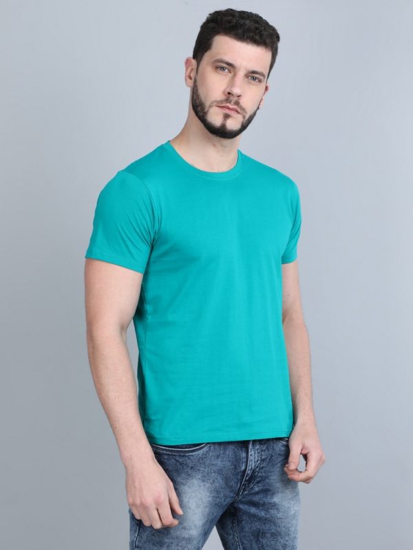 Vakum Round Neck Mint Blue T Shirt