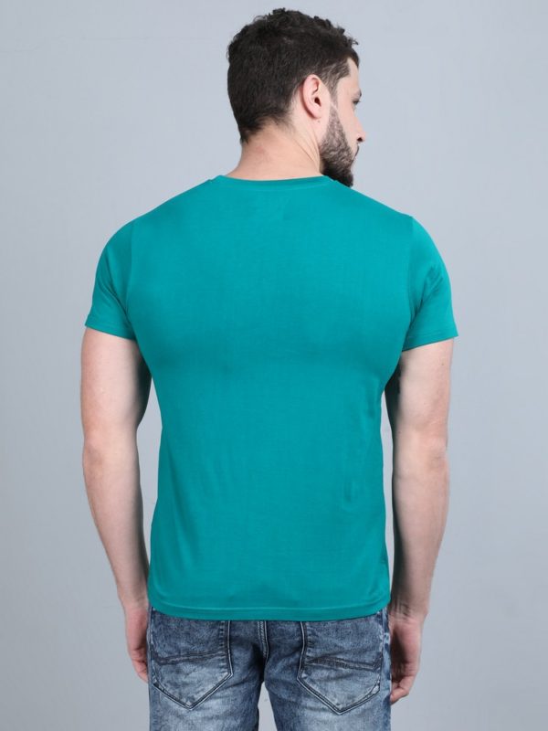 Vakum Round Neck Aqua Green T Shirt