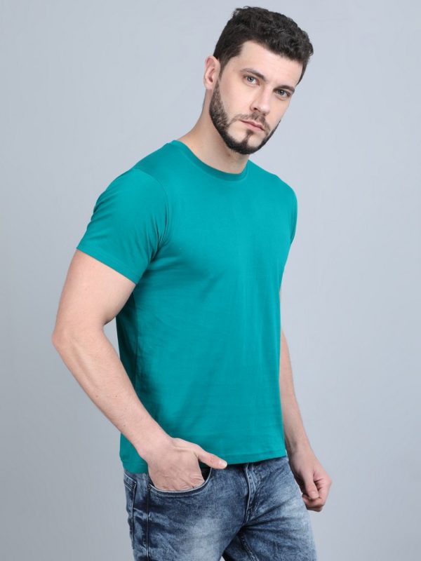 Vakum Round Neck Aqua Green T Shirt