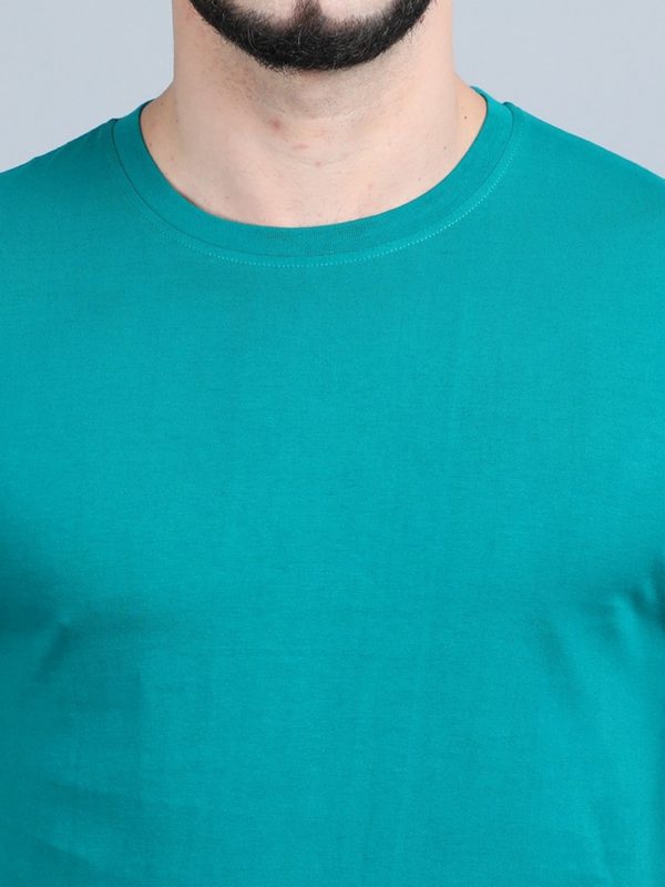 Vakum Round Neck Aqua Green T Shirt