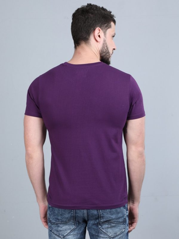 Vakum Round Neck Purple T Shirt