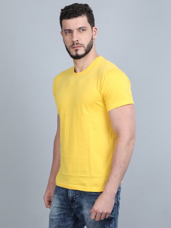 Vakum Round Neck Canary Yellow T Shirt