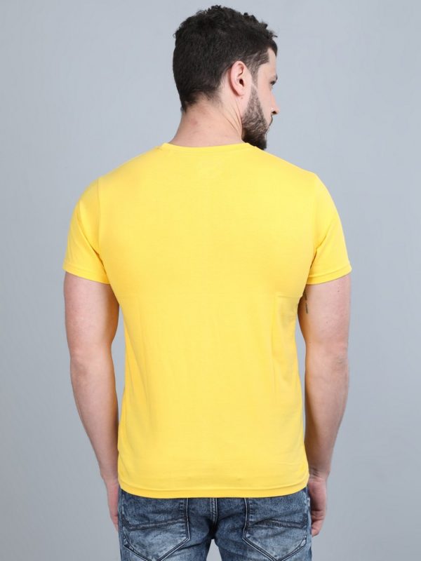 Vakum Round Neck Canary Yellow T Shirt