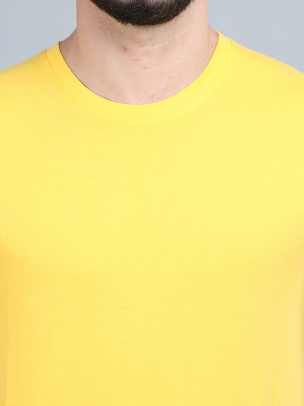 Vakum Round Neck Canary Yellow T Shirt