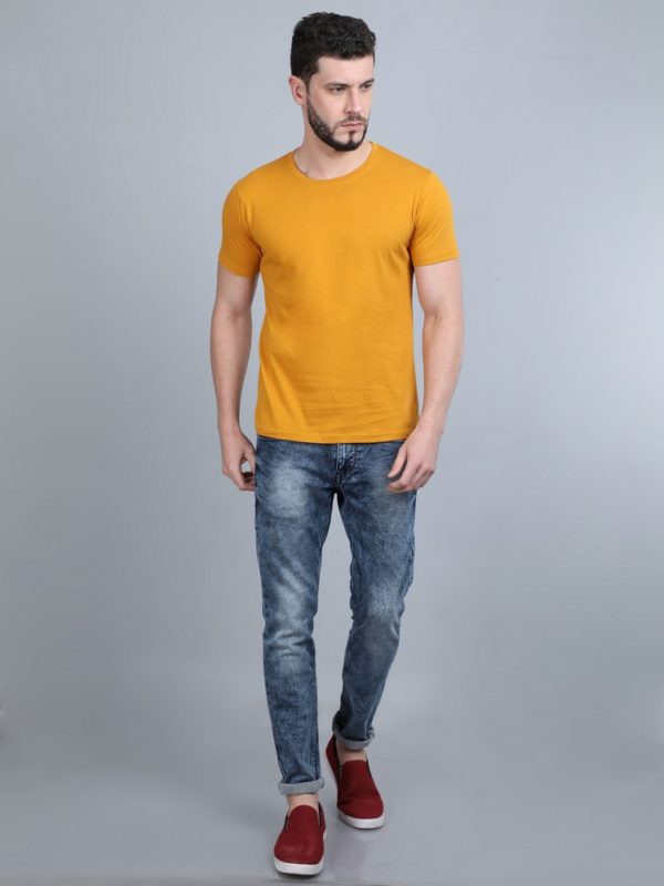 Vakum Round Neck Mari Gold T Shirt