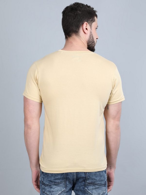 Vakum Round Neck Cream T Shirt