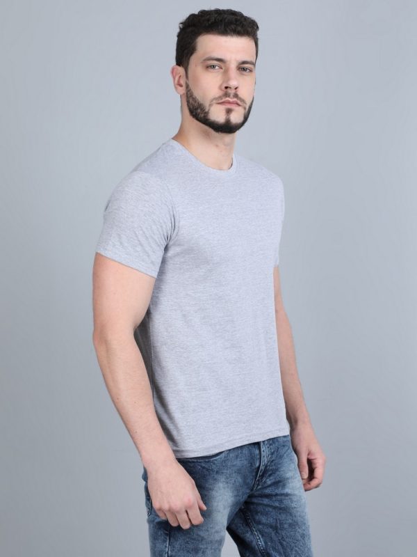 Vakum Round Neck Grey Marl T Shirt