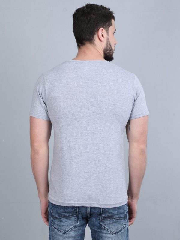 Vakum Round Neck Grey Marl T Shirt