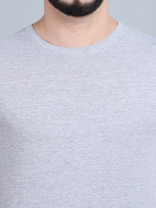 Vakum Round Neck Grey Marl T Shirt