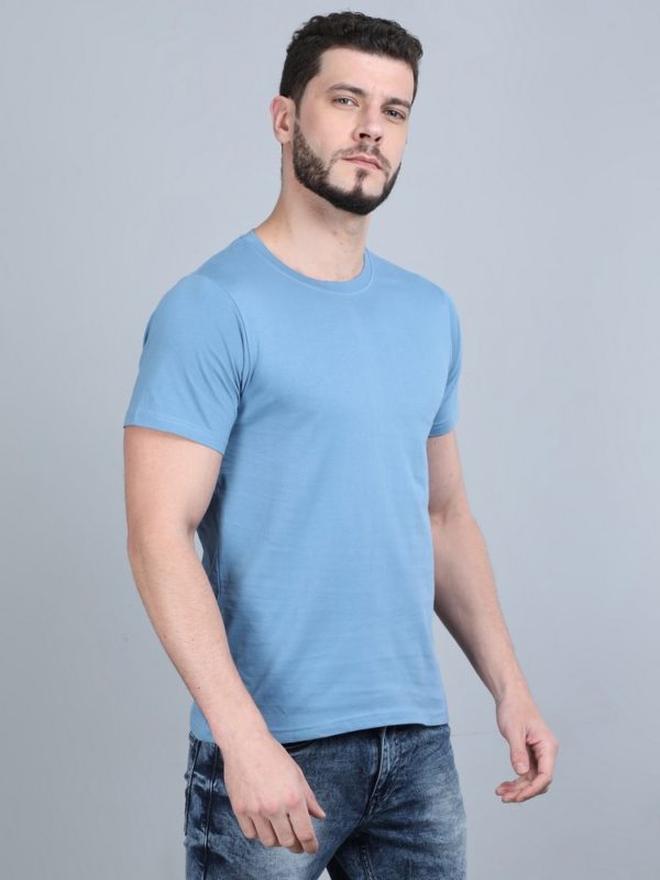 Vakum Round Neck Cobalt Blue T Shirt