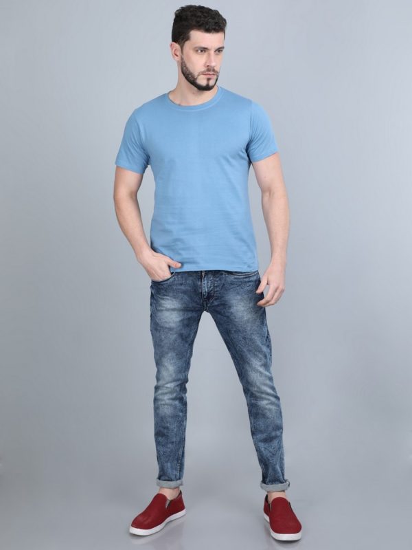 Vakum Round Neck Cobalt Blue T Shirt