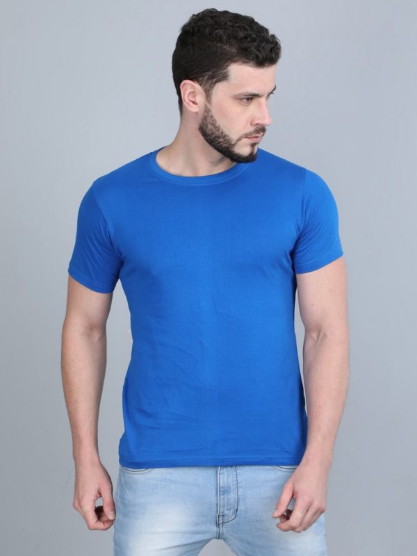 Vakum Round Neck Imperail Blue T Shirt