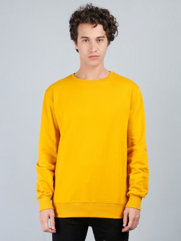 Vakum Round Neck Mustard SWEAT SHIRT