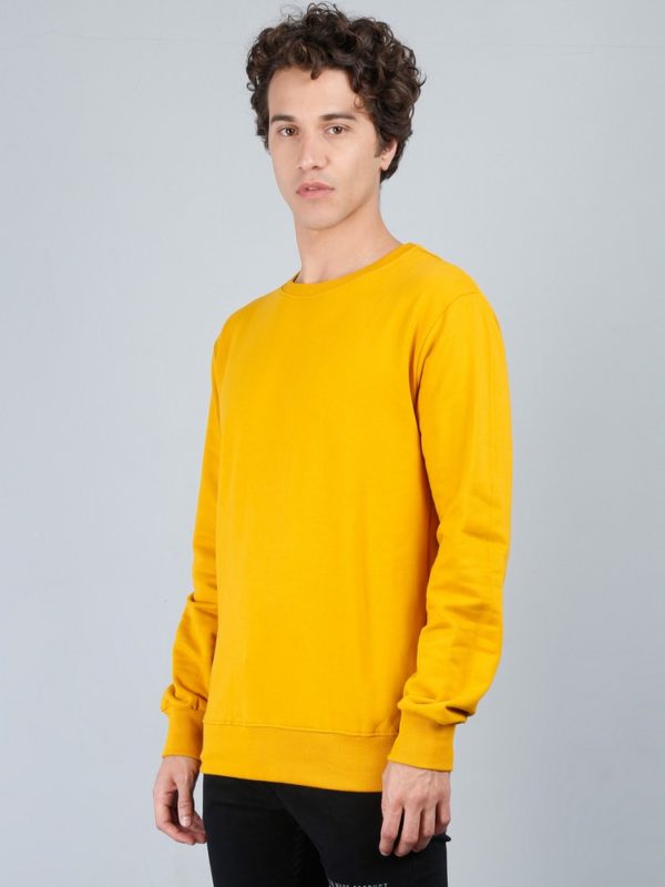 Vakum Round Neck Mustard SWEAT SHIRT