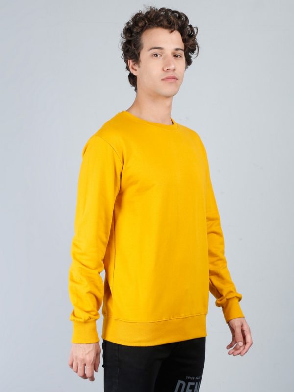 Vakum Round Neck Mustard SWEAT SHIRT