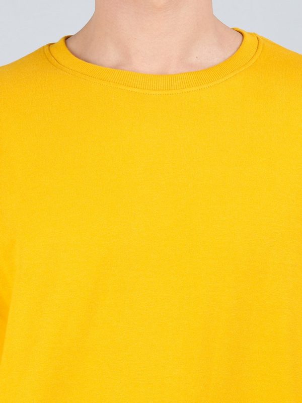 Vakum Round Neck Mustard SWEAT SHIRT