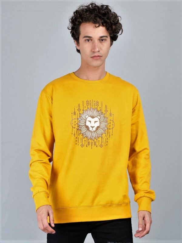 Vakum Round Neck Mustard SWEAT SHIRT