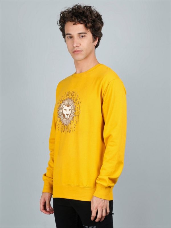 Vakum Round Neck Mustard SWEAT SHIRT