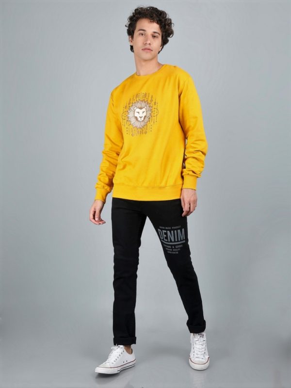 Vakum Round Neck Mustard SWEAT SHIRT