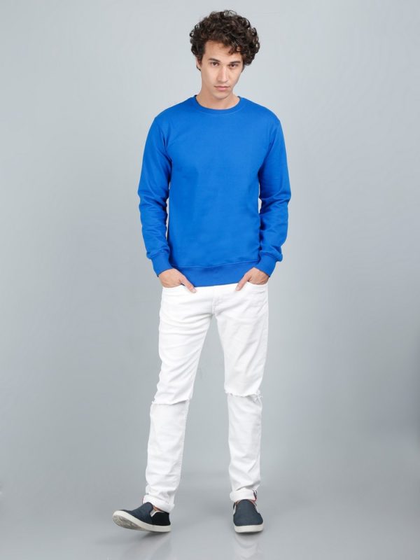 Vakum Round Neck Royal Blue SWEAT SHIRT