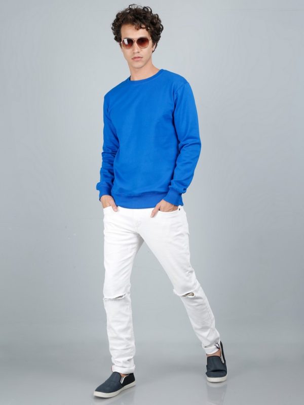 Vakum Round Neck Royal Blue SWEAT SHIRT