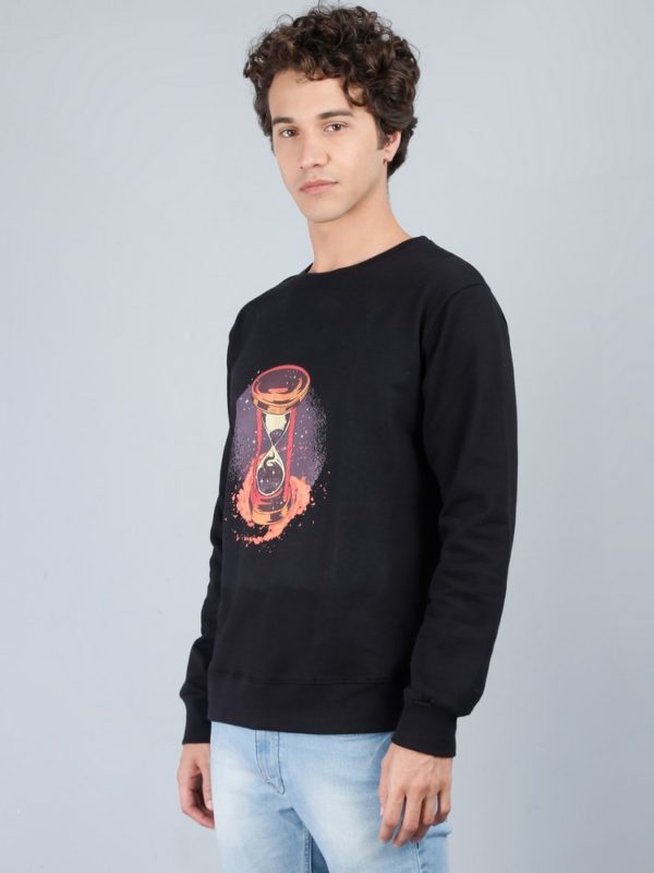 Vakum Round Neck Black SWEAT SHIRT