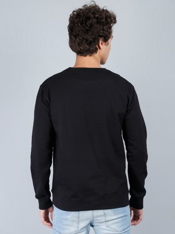 Vakum Round Neck Black SWEAT SHIRT