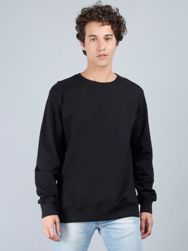 Vakum Round Neck Black SWEAT SHIRT