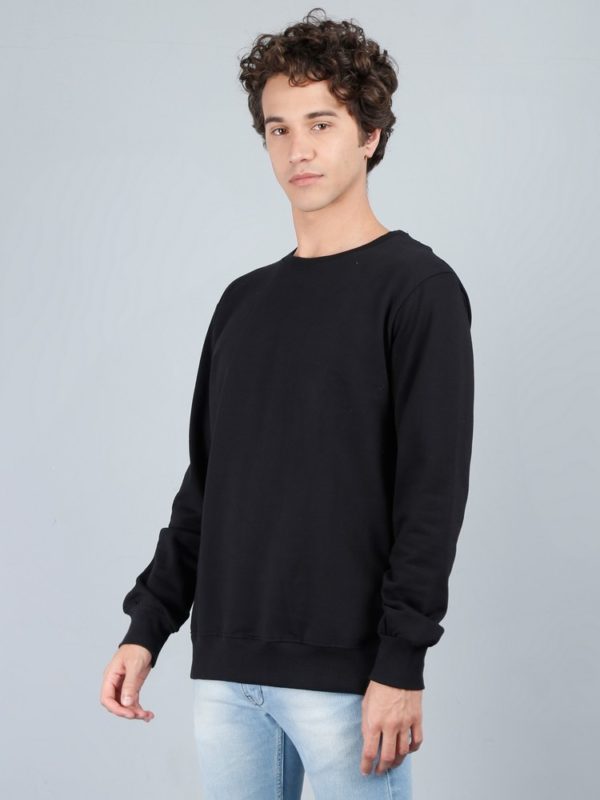 Vakum Round Neck Black SWEAT SHIRT