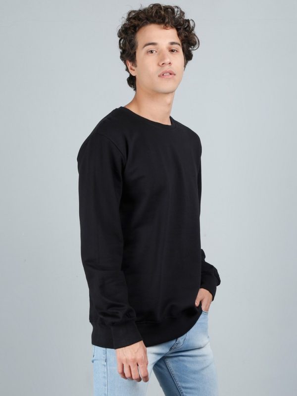 Vakum Round Neck Black SWEAT SHIRT