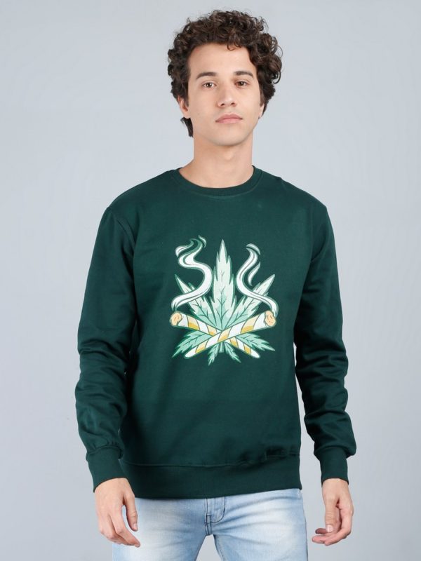 Vakum Round Neck Bottle Green SWEAT SHIRT