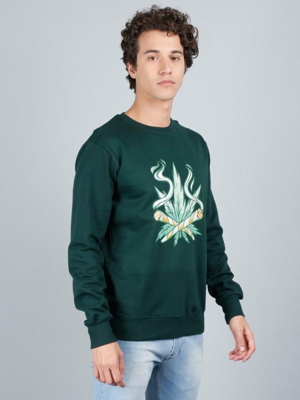 Vakum Round Neck Bottle Green SWEAT SHIRT