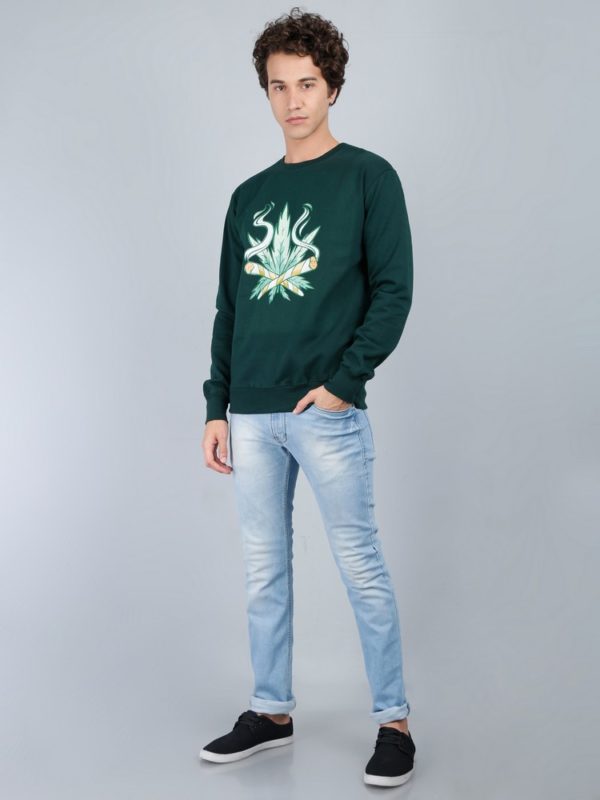 Vakum Round Neck Bottle Green SWEAT SHIRT