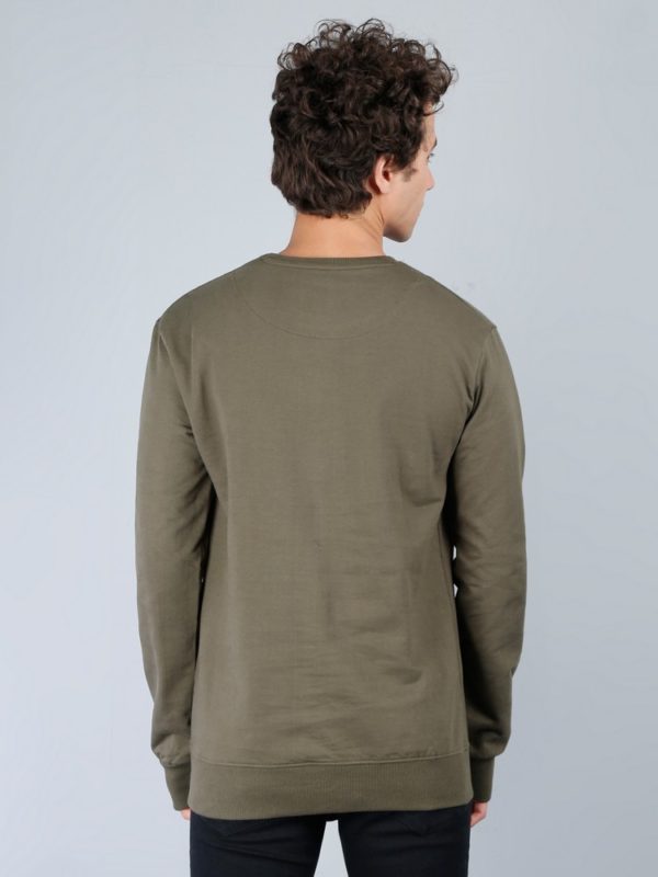 Vakum Round Neck Olive Green SWEAT SHIRT