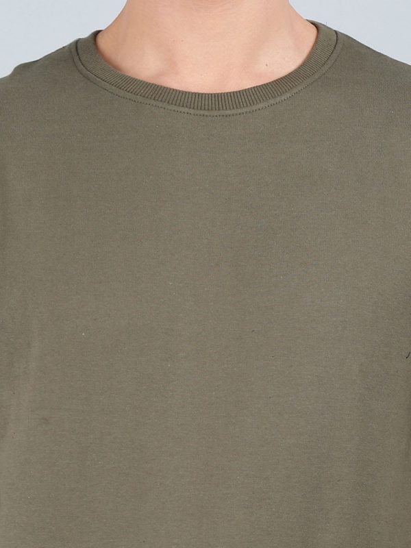 Vakum Round Neck Olive Green SWEAT SHIRT